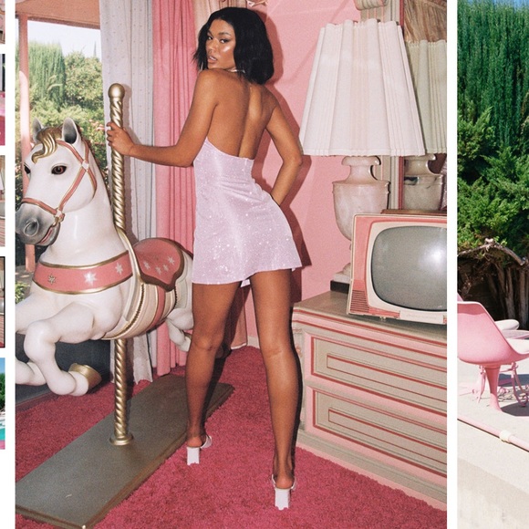 Paris Mini Dress Pink - Picture 4 of 5